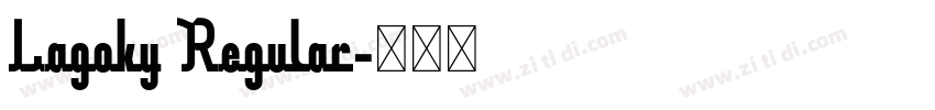 Lagoky Regular字体转换 Lagoky Regular字体转换